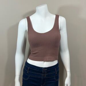 Altar’d State AS Revival Brown Crop Top